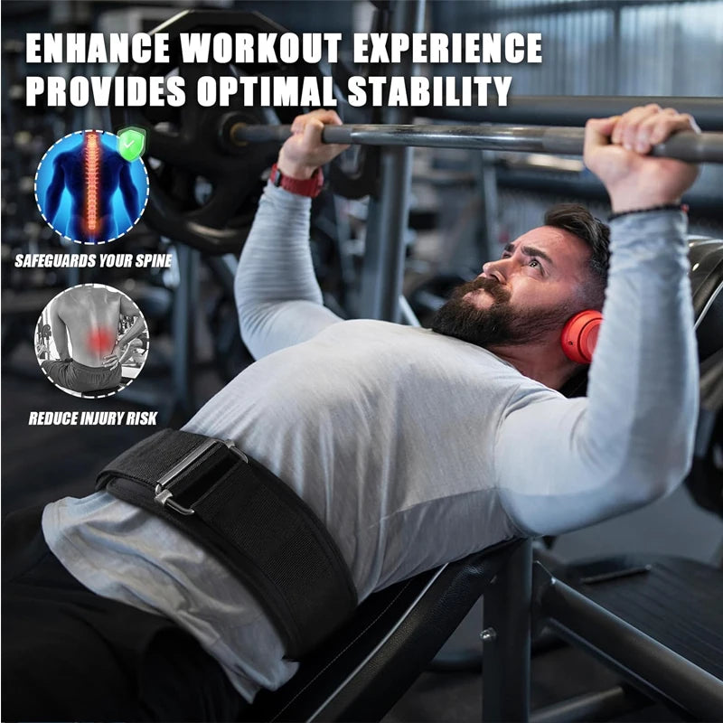 1Pcs Sports Weight Lifting Belts for Men Women - Weight Lifting Core & Lower Back Support Workout Waist Belt for Fitness