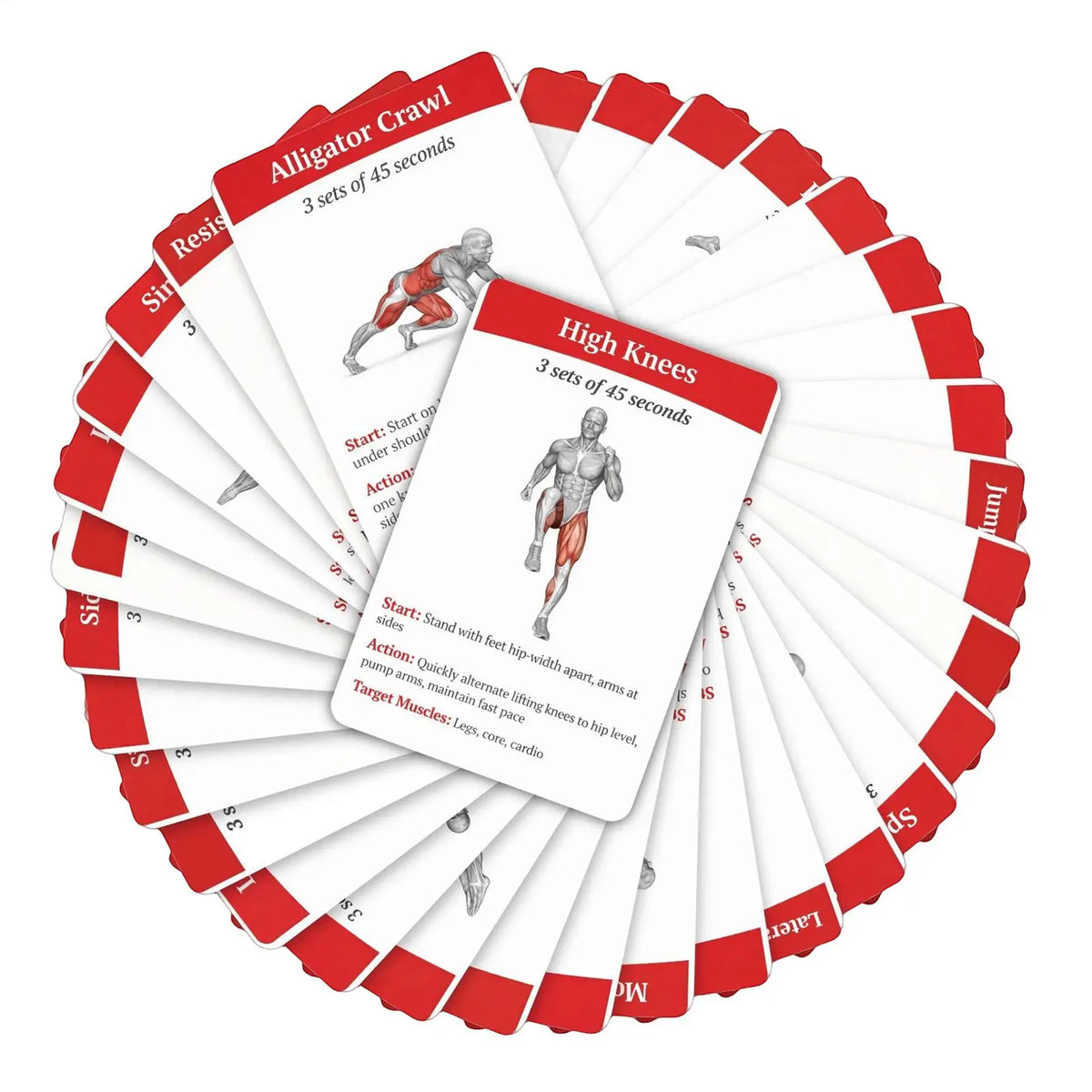 Workout Cards 36 Pieces Fitness Guide Cards Training Exercises Guide for Women Men Beginners Home Gym Outdoor Activities