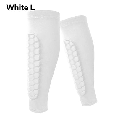 1Pcs Football Shin Guard Socks Sleeves with Foam Calf Compression Sleeve Honeycomb Pads Sports Legging Soccer Equipment