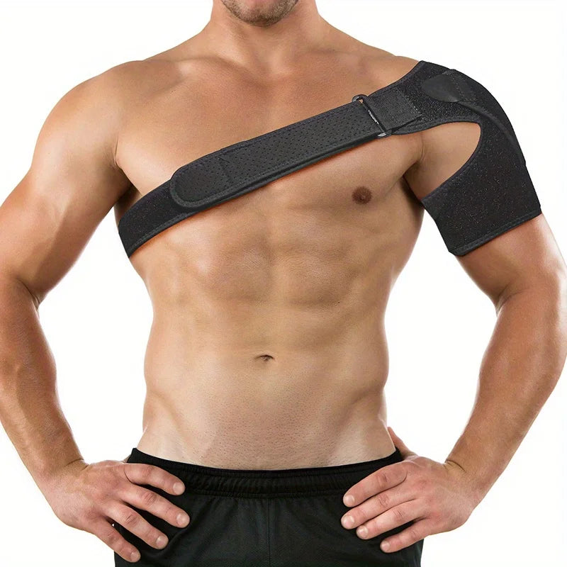 Suptrust Recovery Shoulder Brace for Men and Women, Shoulder Support Brace, Adjustable Fit Sleeve Wrap,One Size Regular