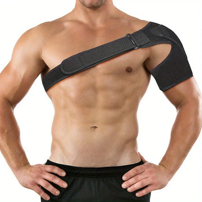 Suptrust Recovery Shoulder Brace for Men and Women, Shoulder Support Brace, Adjustable Fit Sleeve Wrap,One Size Regular