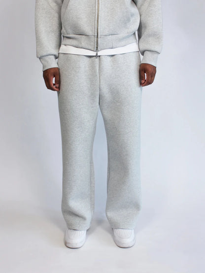 Men's & Women's Heavy-Duty Straight-Leg Joggers - All-Season Gym Pants with Elastic Waist & Belt-Free Design Workout Bottoms