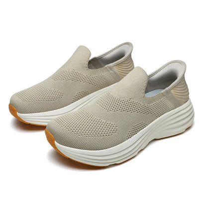 New Men's Slip-On Walking Shoes Breathable Casual Sneakers Soft Sole Lightweight Comfortable Outdoor Shoes