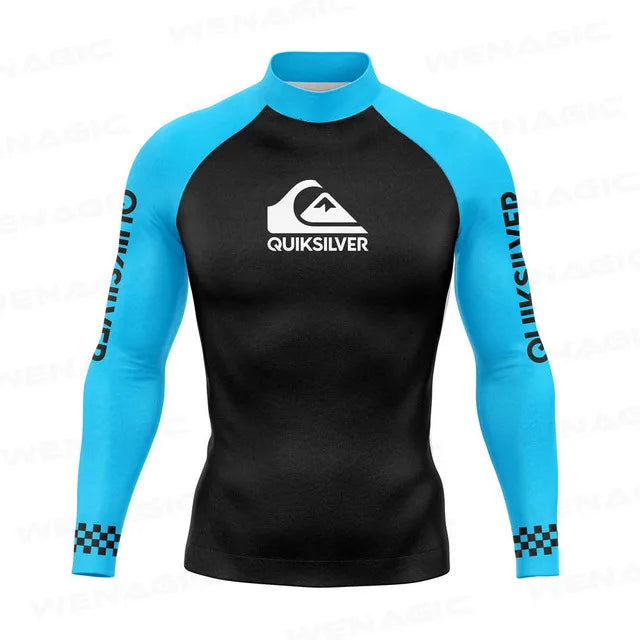 Swimming Suit for Men 2026 New Long Sleeve Bathing Suit Quick-Drying Rash Guard Sun Protection