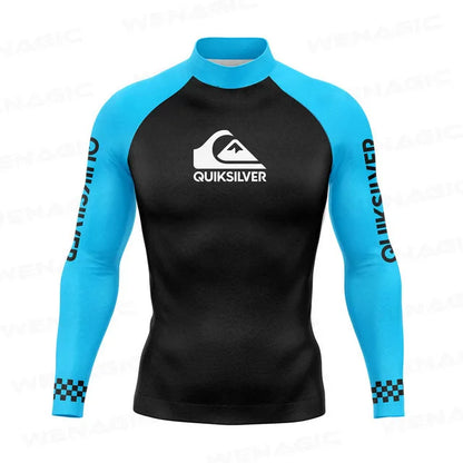 Swimming Suit for Men 2026 New Long Sleeve Bathing Suit Quick-Drying Rash Guard Sun Protection
