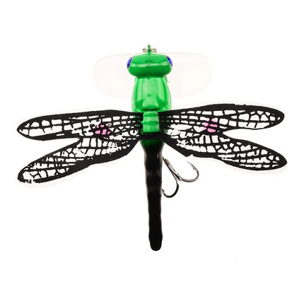Dragonfly Fishing Lure Floating Artificial Insect Bait Realistic Dragonfly Wobbler With Treble Hook Bass Trout Fishing Tackle