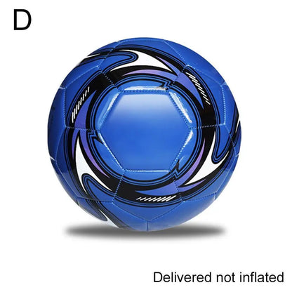 PU Leather Machine-stitched Football Ball Children Adults Professional Soccer Balls Waterproof Size 5 Portable Sports Blue