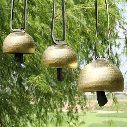 Handmade Brass Bell Meditation Copper Bells Outdoor Wind Chimes Sound Healing Chakra Mindfulness Musical Instruments Percussion