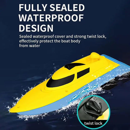 Remote Control Boats Can Be Launched To Simulate High-Speed Speedboats Electric Steamboats Children Boys Water Park Toys Outdoor