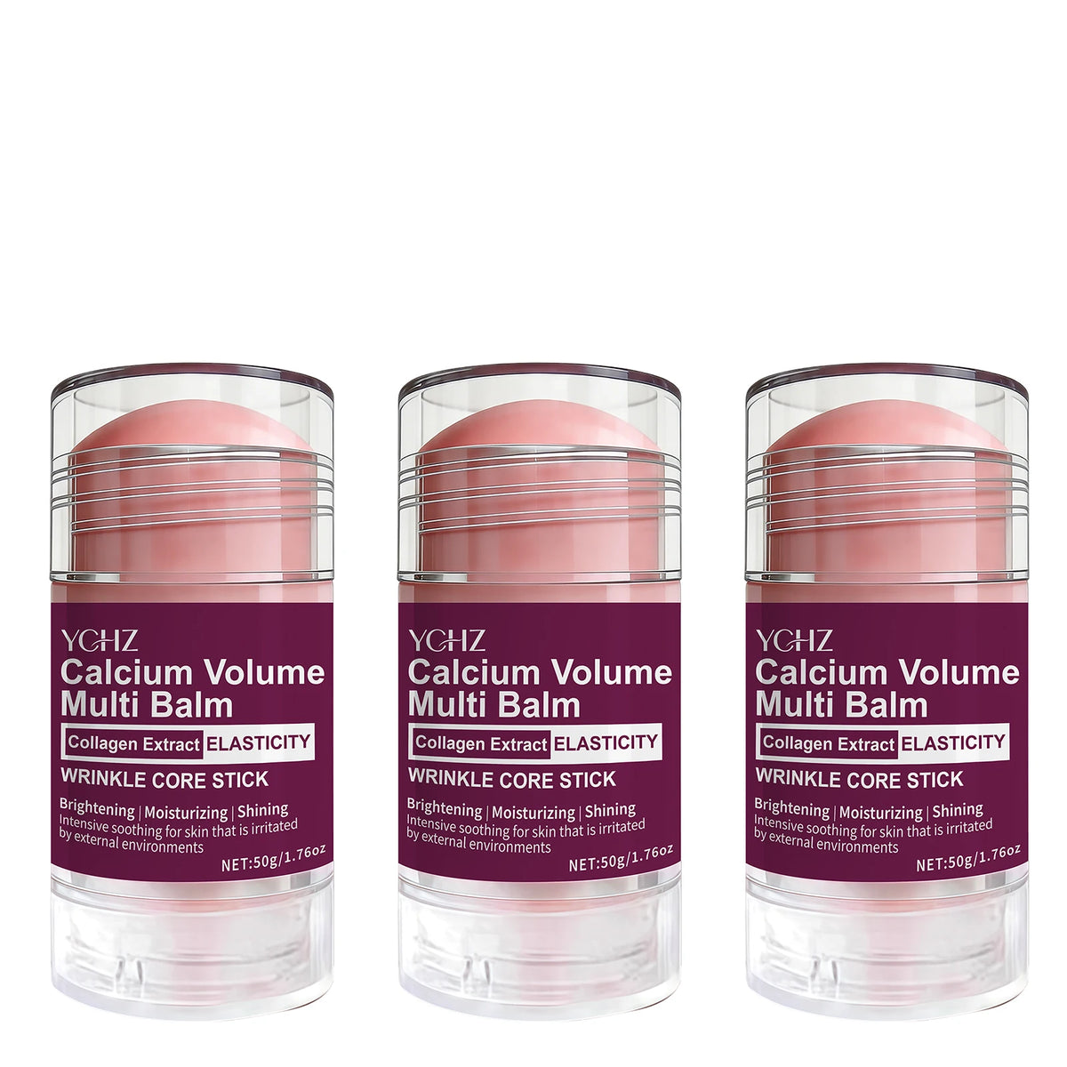 Collagen Facial Care Stick: a Multi-Functional Product That Combines Lip Balm, Eye Cream, Neck Cream, Primer, and Facial Moisturizer, Offering Hydrating and Firming Effects, Suitable for All Skin Types