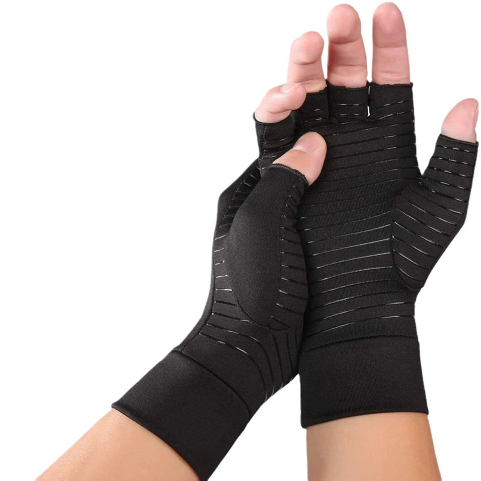 GTUBIKE 1Pair Copper Arthritis Gloves for Hand Pain Relief,Rheumatoid Osteoarthritis,Swelling, Carpal Tunnel, Compression Gloves