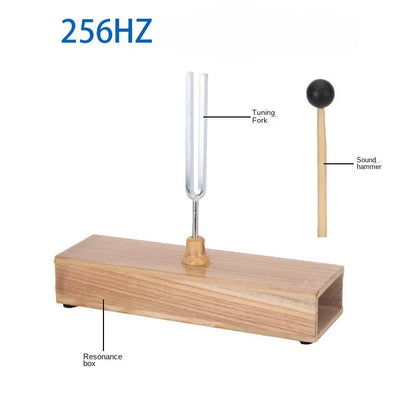 256/440/512HZ Tuning Fork, Tuning Fork Resonance Box, Chakra Tuning Forks for Sound Therapy, Yoga, Meditation and Relaxation