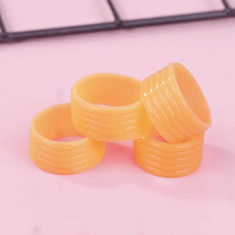 Tennis Game Accessories- 4Pcs Silicone Racket Grip Rings, Sweat-absorbency, Improved Handle Grip Strength