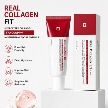 Collagen Fit Face Cream Hydrolyzed Collagen Moisturizing Boost Skin Elasticity Brightening Repair Facial Skin Care Cream