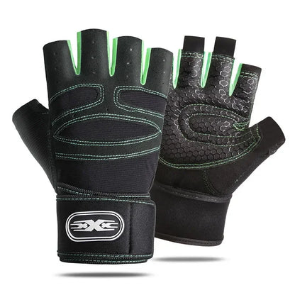 Gym Fitness Gloves Heavyweight Training Men Women Non-Slip Bodybuilding Workout Glove Extended Wrist Guard Weight Lifting Gloves