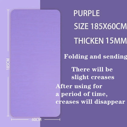 15MM-20MM Thick Yoga Mats Anti-slip Sport Fitness Blanket Exercise Yoga and Pilates Gymnastics Mat Fitness Equipment 183×60cm