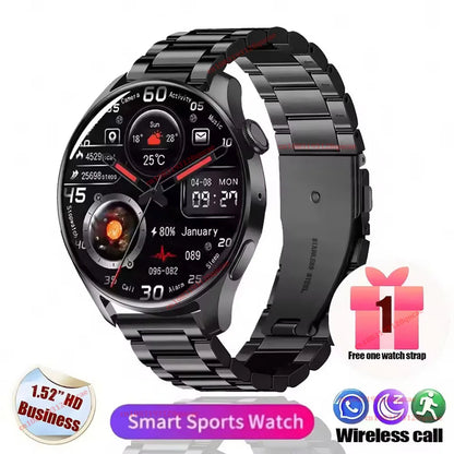 2026 New Smart Watch Men AMOLED HD Screen GPS Motion Trajectory Heart Rate Bluetooth Call SmartWatch Waterproof Android iOS Ht30