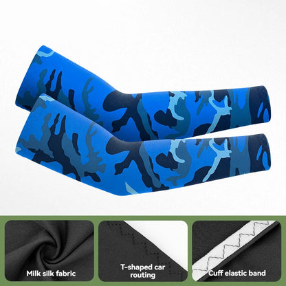 GTUBIKE 1 Pair Sports Cooling Arm Sleeves Basketball Cycling Arm Covers Outdoor Sports Mosquito and UV Protection Sleeves