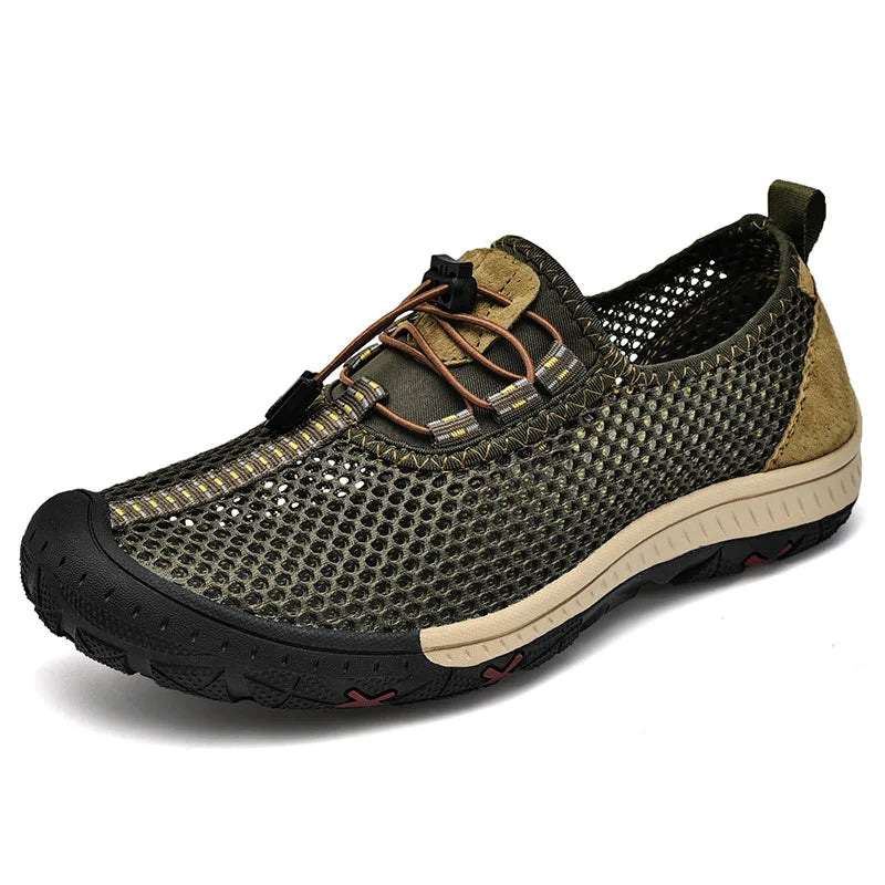 2025 Summer Walking Shoes Men Sneakers Sport Lightweight Casual Hiking Shoes Men Breathable Aqua Shoes Man Outdoor Footwea