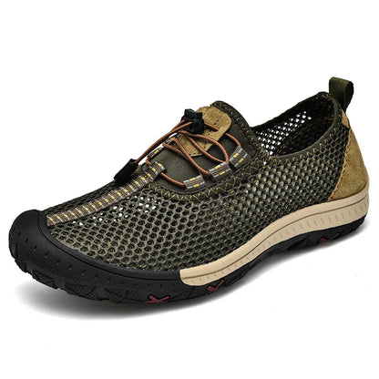 2025 Summer Walking Shoes Men Sneakers Sport Lightweight Casual Hiking Shoes Men Breathable Aqua Shoes Man Outdoor Footwea