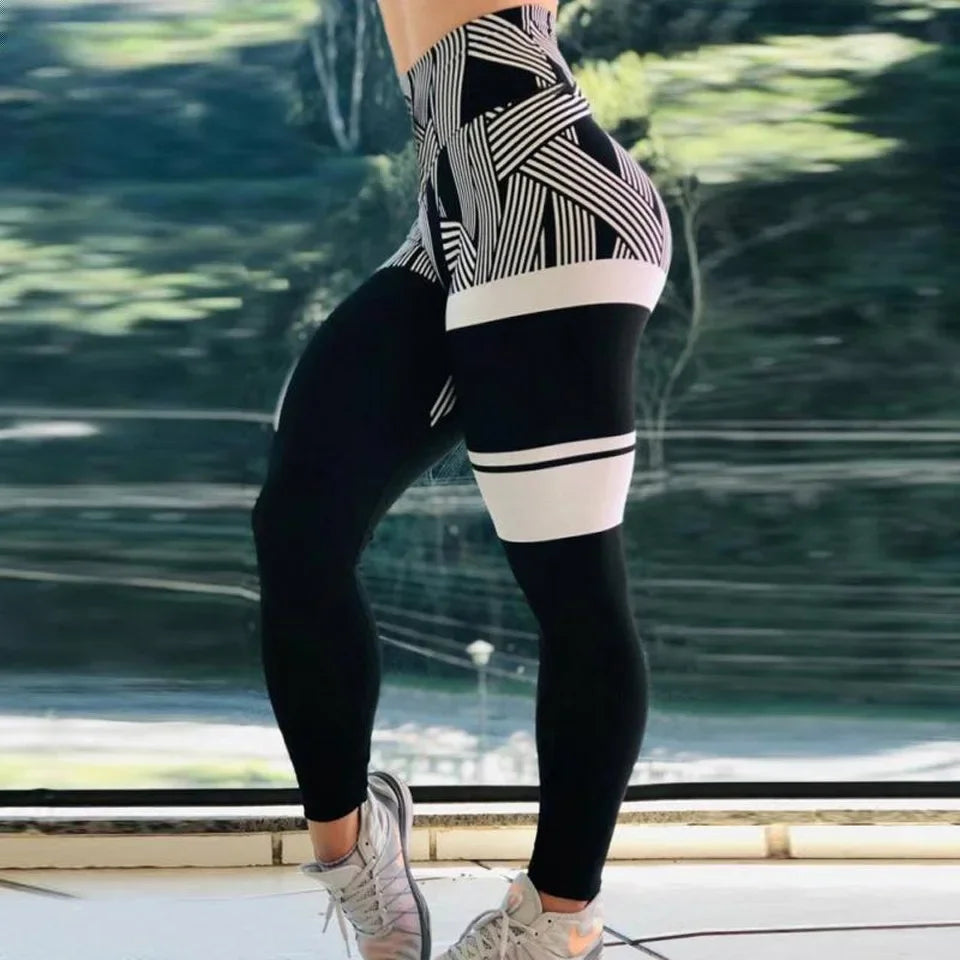 Leggings Women Sexy Sport Gym Training Print High Waist Yoga Pants Fitness Joggings Running Workout Legging Womens Clothing