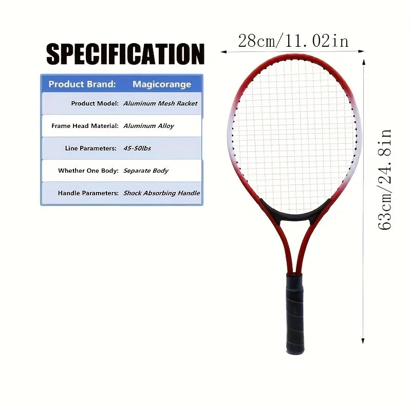 Tennis Racket Kit 1 Set Including Rebound Trainer Tennis Balls Sweatband Storage Bag for Two People Practice Training