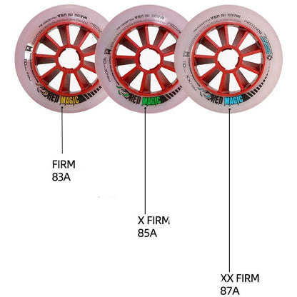 8 Professional 2 Layers MPC Red Magic Black Magic XXFirm Xfirm 80mm 90mm 100mm 110mm Inline Speed Race Skating Wheel Roller Tire