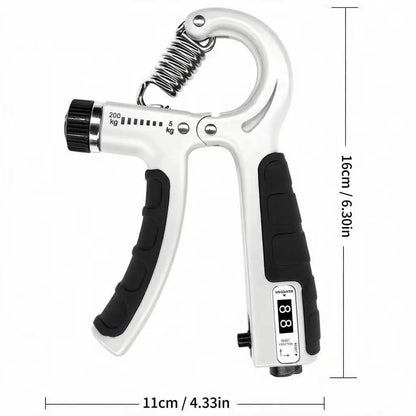 Professional Mechanical Counter Hand Gripper for Forearm And Hand Strength Training with 5-200KG Adjustable Resistance