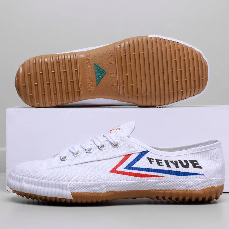 2026 New Men Canvas Shoes Unisex Kung Fu Wushu Shoes Men Fashion Comfortable Training Sneaker Lace-Up Soft Sole Men Tennis Shoes