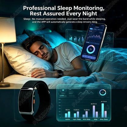 2026 New Screenless Health Fitness Tracker for Men Women Activity Watch Heart Rate Sleep Monitor Sport Smart Bracelet No Screen