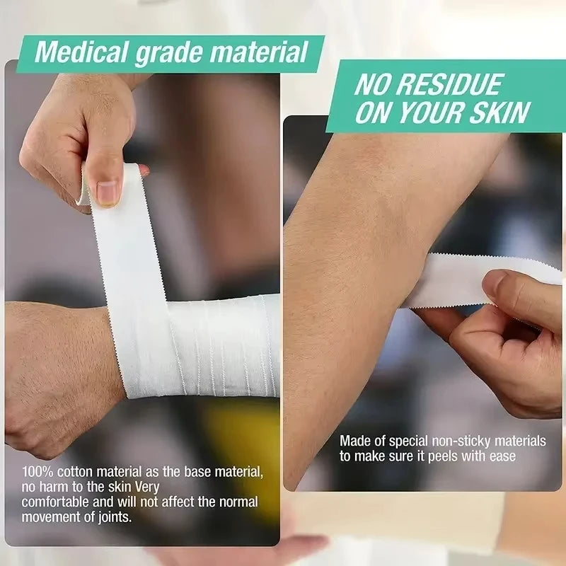 1PC  2.5cm * 9.14m Athletic Trainer Tape Sport Care Tape Sport Strapping Tape Easy To Tear For Sports First Aid Injury Wrap