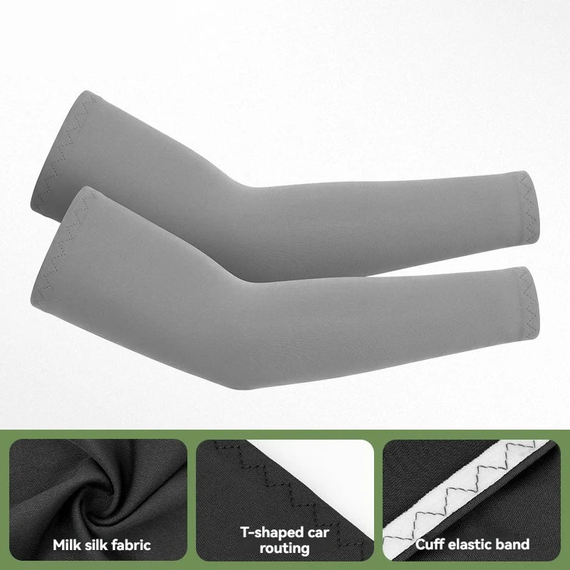 GTUBIKE 1 Pair Sports Cooling Arm Sleeves Basketball Cycling Arm Covers Outdoor Sports Mosquito and UV Protection Sleeves