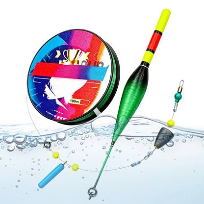 Fishing Line with Bobber with Color Changing Float Automatic Bobber Line Set for Bass Fishing for Kayak Saltwater Boat Pier