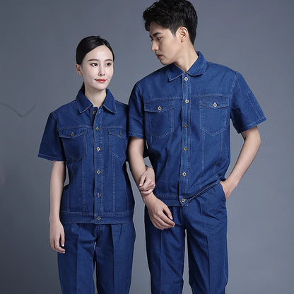 Working Clothes For Men Men's Overalls Work Wear Clothing Overalls Workwear Workshop Uniforms Mechanic Man Print Logo