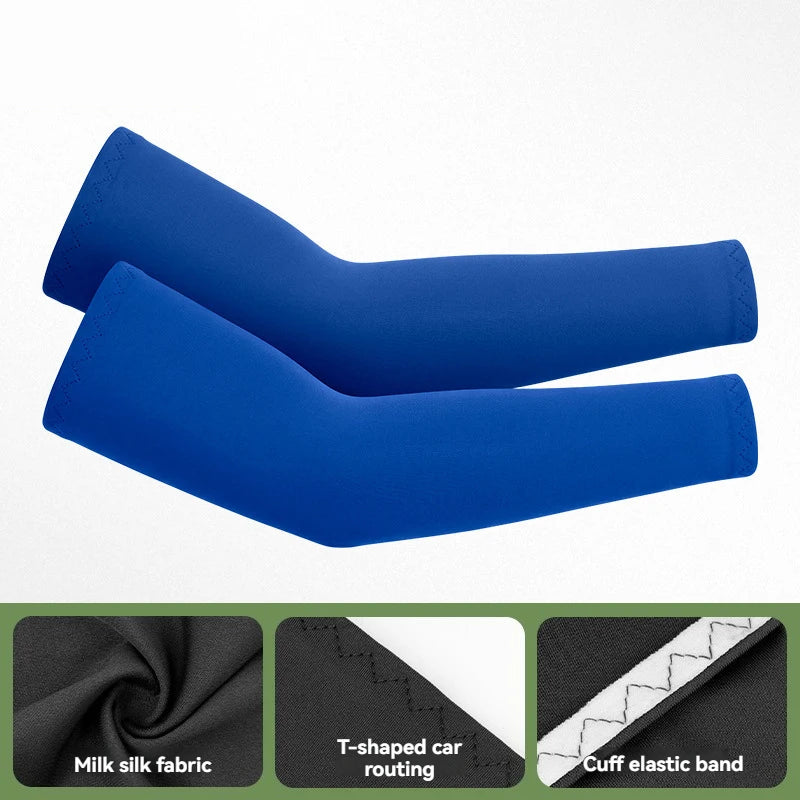 GTUBIKE 1 Pair Sports Cooling Arm Sleeves Basketball Cycling Arm Covers Outdoor Sports Mosquito and UV Protection Sleeves