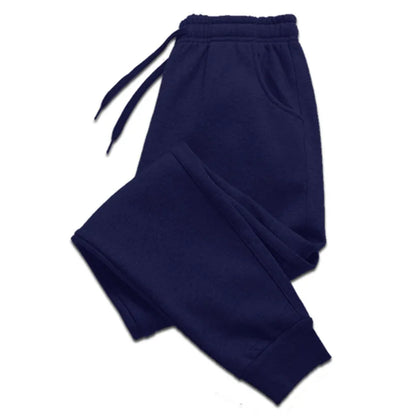 Men Casual Fitness Sports Pants, Breathable Long Trousers for Workout and Exercising
