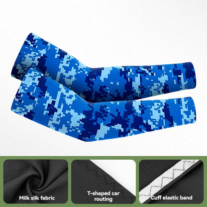 GTUBIKE 1 Pair Sports Cooling Arm Sleeves Basketball Cycling Arm Covers Outdoor Sports Mosquito and UV Protection Sleeves