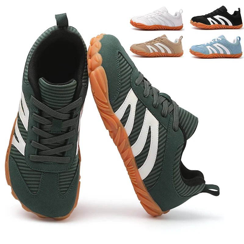 2026 Men's And Women's Toe Shoes Multifunctional Soft Sole Wide Last Shoes Walking Shoes Breathable Barefoot Casual Sports Shoes