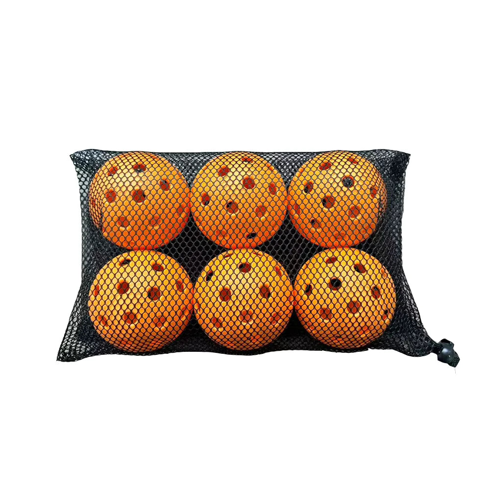 12/6pcs Pickleball 74MM 40 Holes Outdoor Durable Pickleballs 26g per Ball for Competition Pack of Outdoor Pickleballs