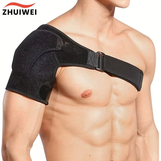 Suptrust Recovery Shoulder Brace for Men and Women, Shoulder Support Brace, Adjustable Fit Sleeve Wrap,One Size Regular