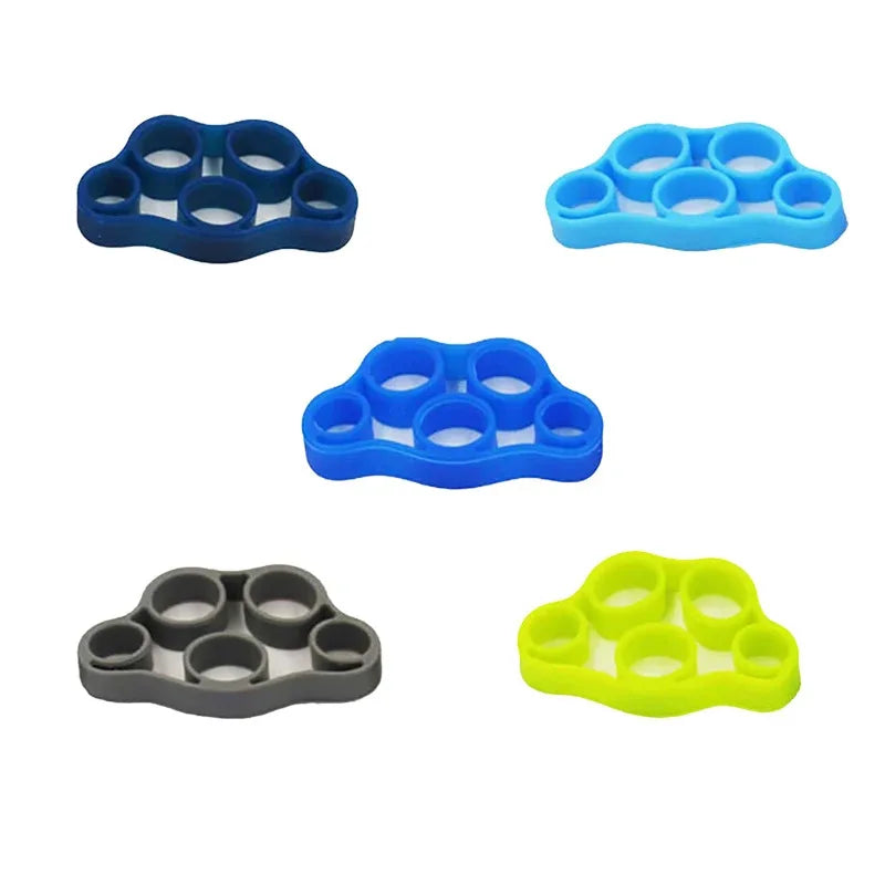 1/8pcs Silicone Finger Grip, Resistance Band, Wrist Stretcher, Elastic Five Finger Expander, Strength Training Device, Exercise