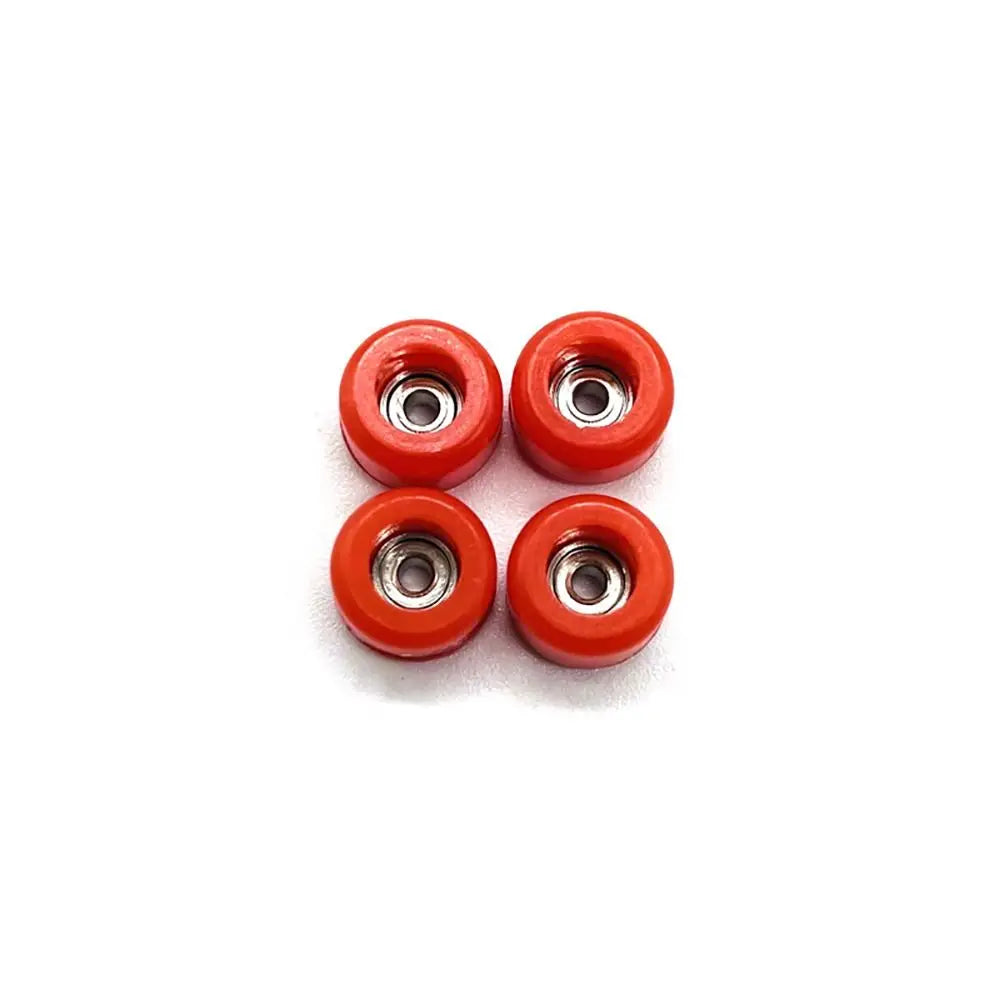 4Pcs Durable Professional Bearing Wheel PU Metal Urethane Fingerboard Wheels CNC Mini Finger Skate Board Accessory