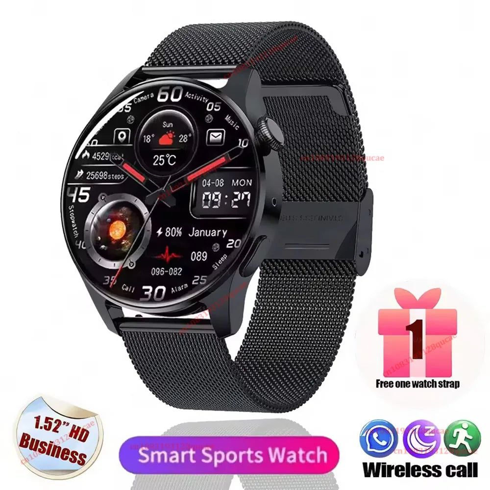2026 New Smart Watch Men AMOLED HD Screen GPS Motion Trajectory Heart Rate Bluetooth Call SmartWatch Waterproof Android iOS Ht30