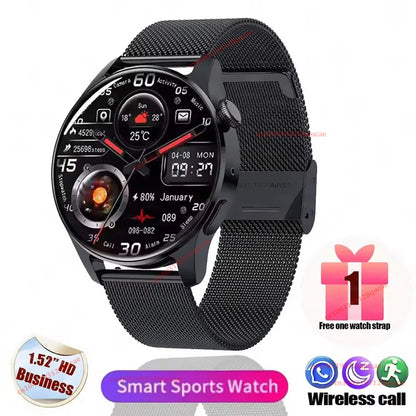2026 New Smart Watch Men AMOLED HD Screen GPS Motion Trajectory Heart Rate Bluetooth Call SmartWatch Waterproof Android iOS Ht30