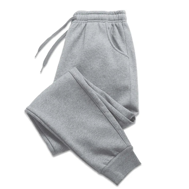 Men Casual Fitness Sports Pants, Breathable Long Trousers for Workout and Exercising