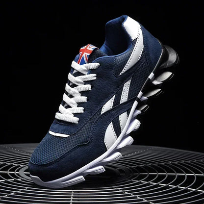 Men's Wear-resistant Cushioning Thick-soled Fitness Sneakers Outdoor Breathable Running Shoes for Women