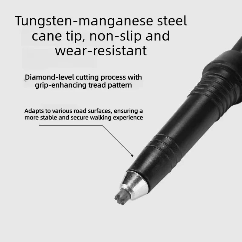 Walking Cane Telescopic Baton Folding Walking Sticks Aluminum Alloy Crutches Trekking Cane Hiking Trekking Poles North Pole
