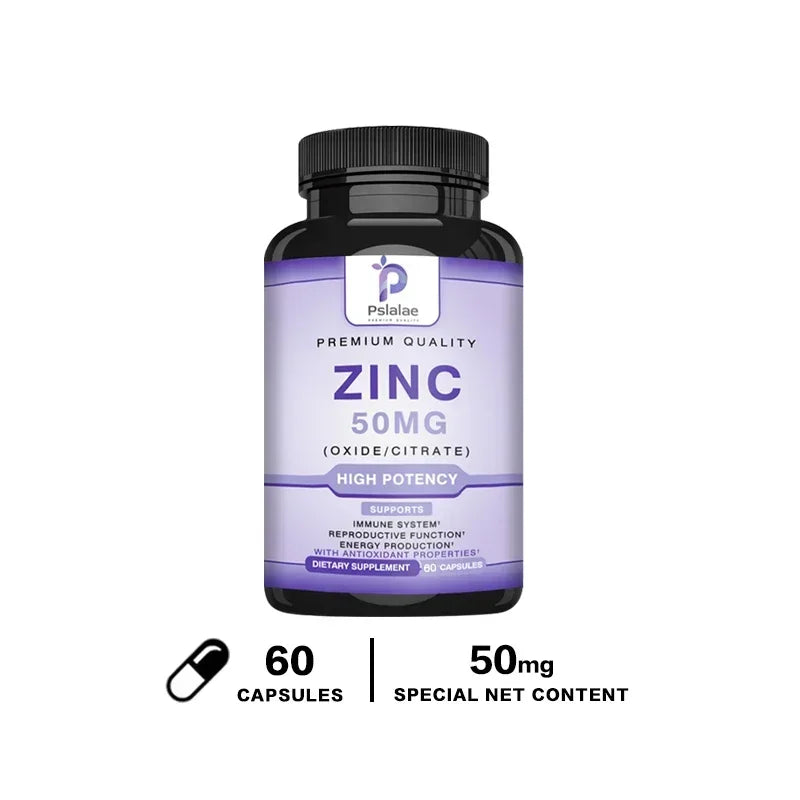 Zinc Supplements - Enhances Immune Function, Promotes Skin Health, Improves Sleep, and Maintains Bone Marrow Health