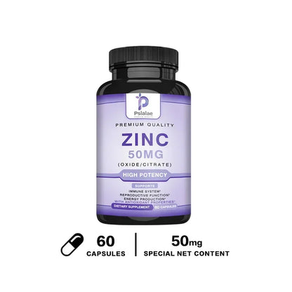Zinc Supplements - Enhances Immune Function, Promotes Skin Health, Improves Sleep, and Maintains Bone Marrow Health