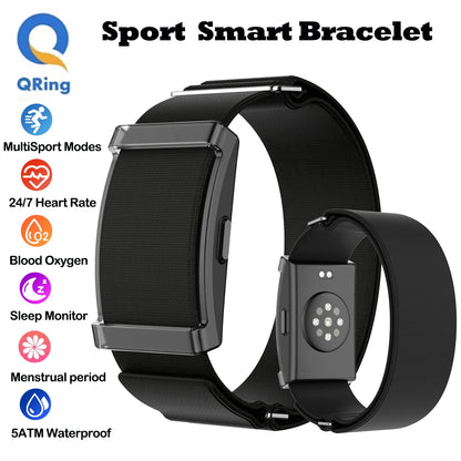 No Screen Smart Bracelt Men Women Sports Outdoors Fitness Heart Rate Blood Oxygen Sleep Monitor 5ATM Waterproof For Andrio IOS